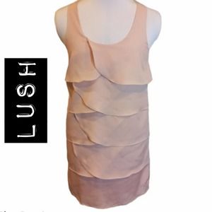 Lush Layered Blush Pink Razorback Dress